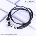 Brazalete-232 Xuping venta caliente acero inoxidable joyería moda nuevo diseño ancla pulsera de cuero